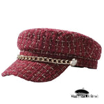 Casquette de Marin Femme Chic Rouge - Vignette | univers-beret