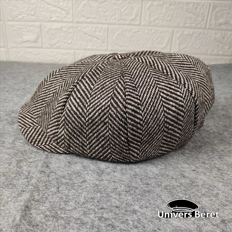 Casquette Gavroche Style Newsboy (béret à Visière) - Taille Unique Tour De Tête ~59 Cm - Tissu Polyester/coton - Style Vintage Années 20