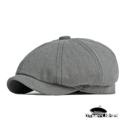 Casquette Femme Style Gavroche / Vendeur De Journaux - Coton Noir - Taille Unique - NEUVE
