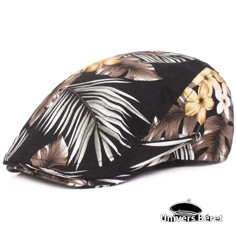 Casquette Plate (ascot) Grise Et Noire à Motif Chevron Wonderful Fashion - Taille M, Neuve Avec étiquette